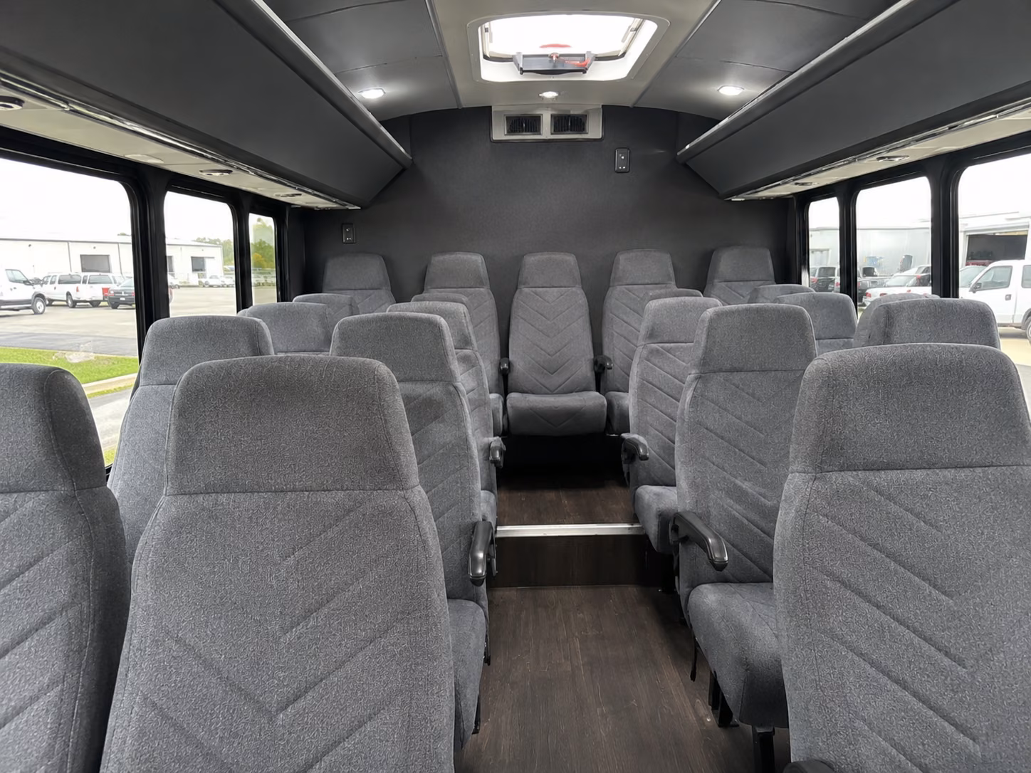 fall river 20 passenger minibus interior