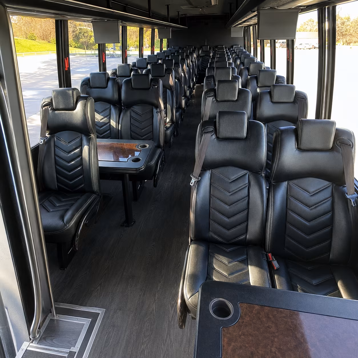 fall river 25 passenger minibus interior