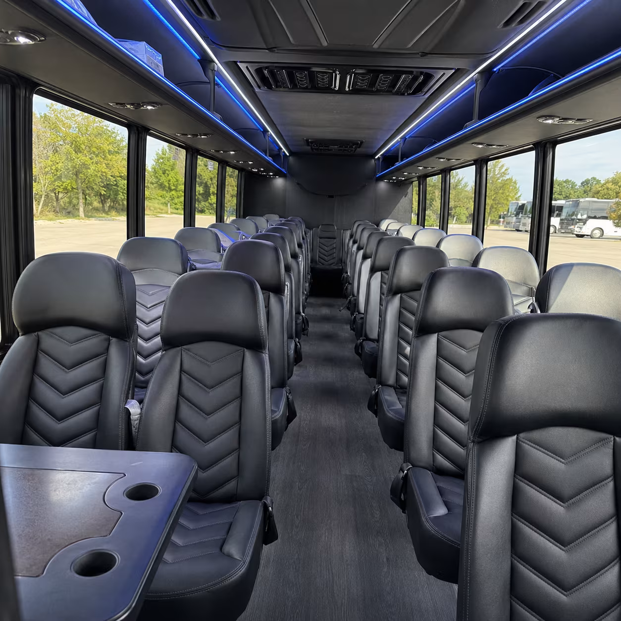 fall river 28 passenger minibus inside