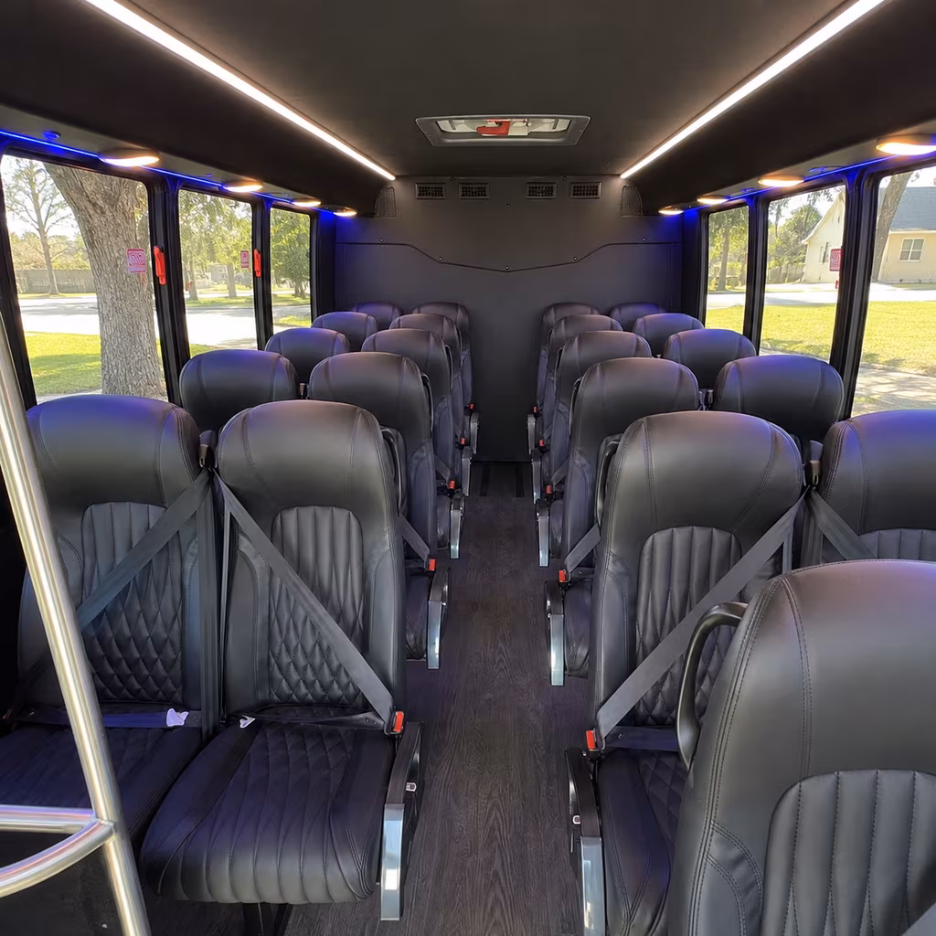 fall river 30 passenger minibus inside
