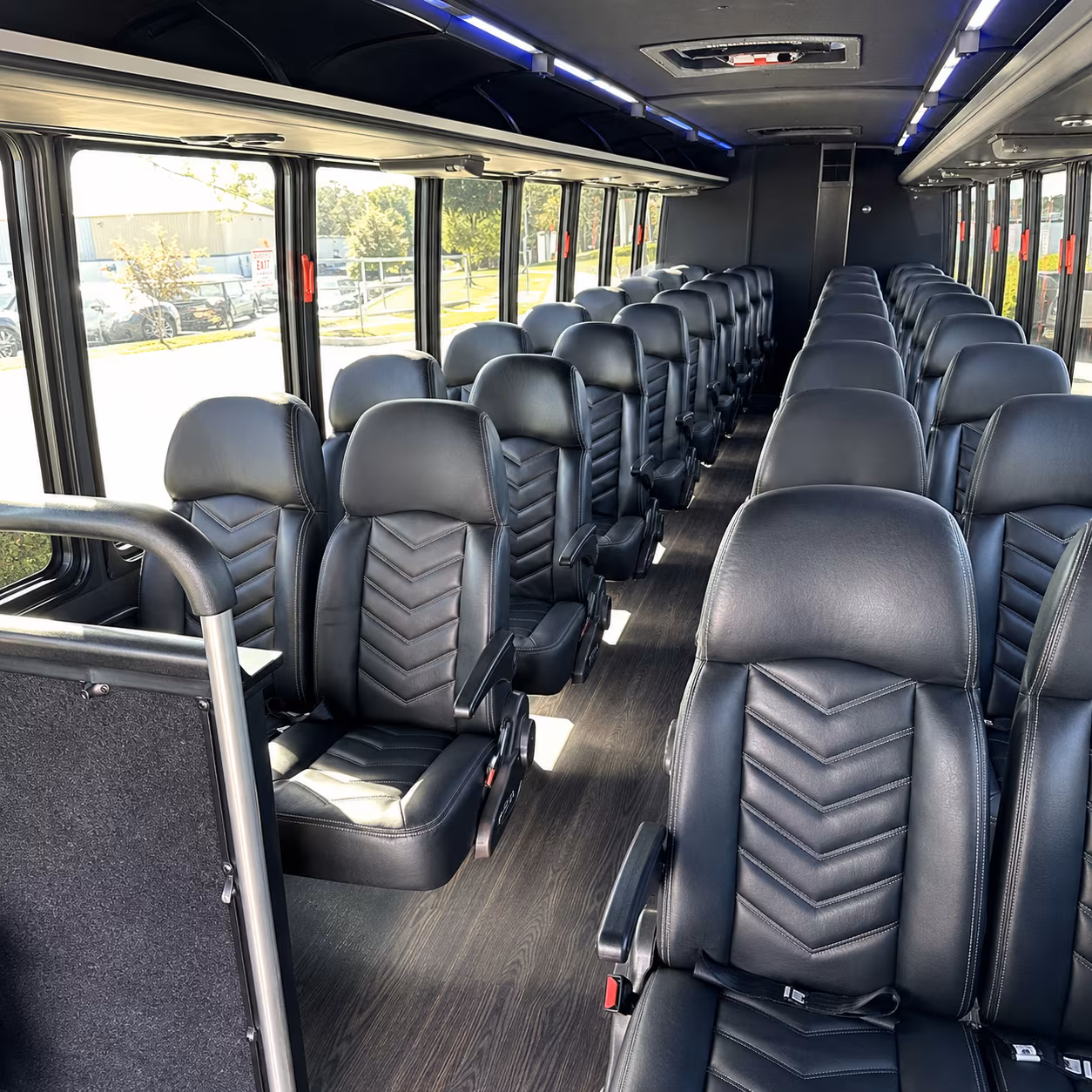 fall river 30 passenger minibus interior