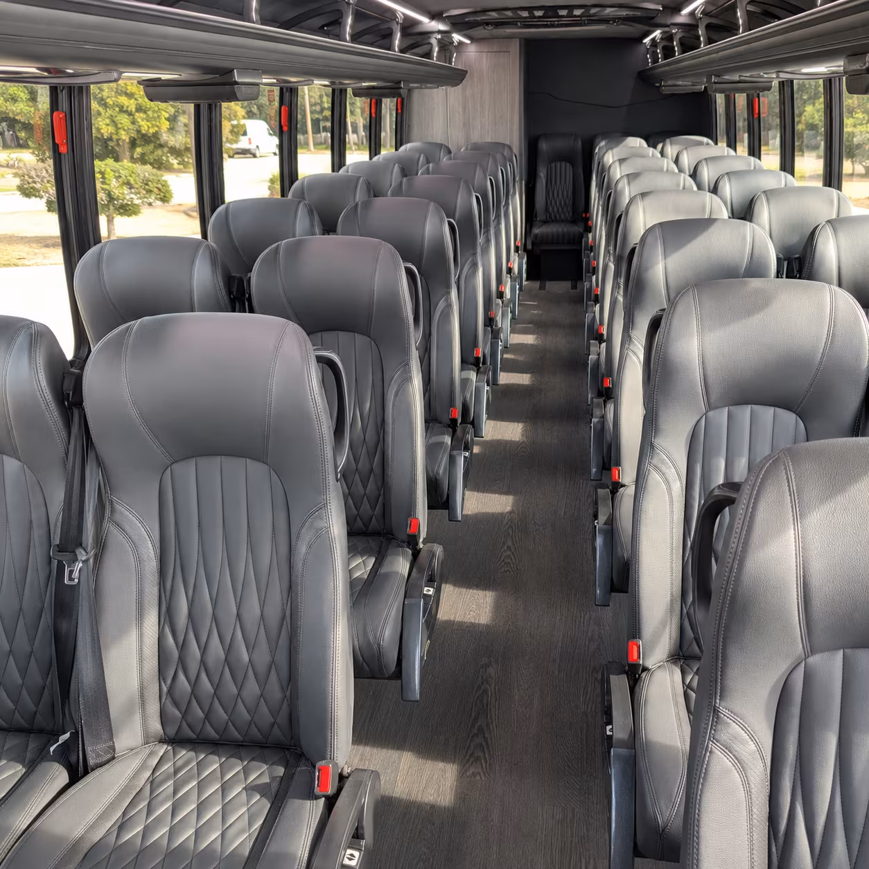 fall river 35 passenger minibus interior