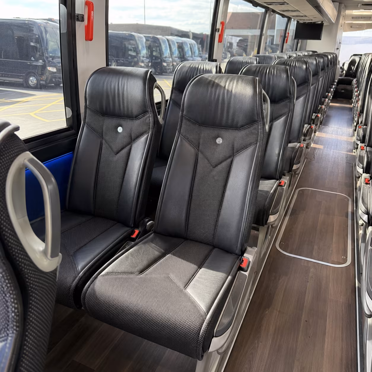 fall river 40 passenger charter bus interior