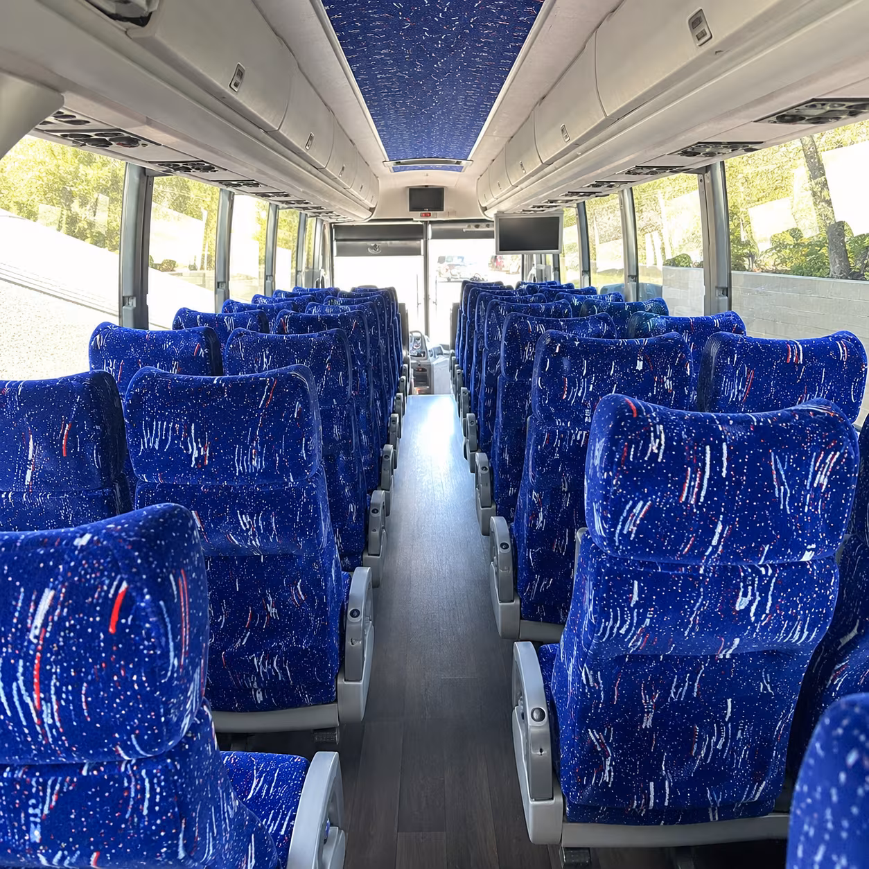 fall river 50 passenger charter bus interior