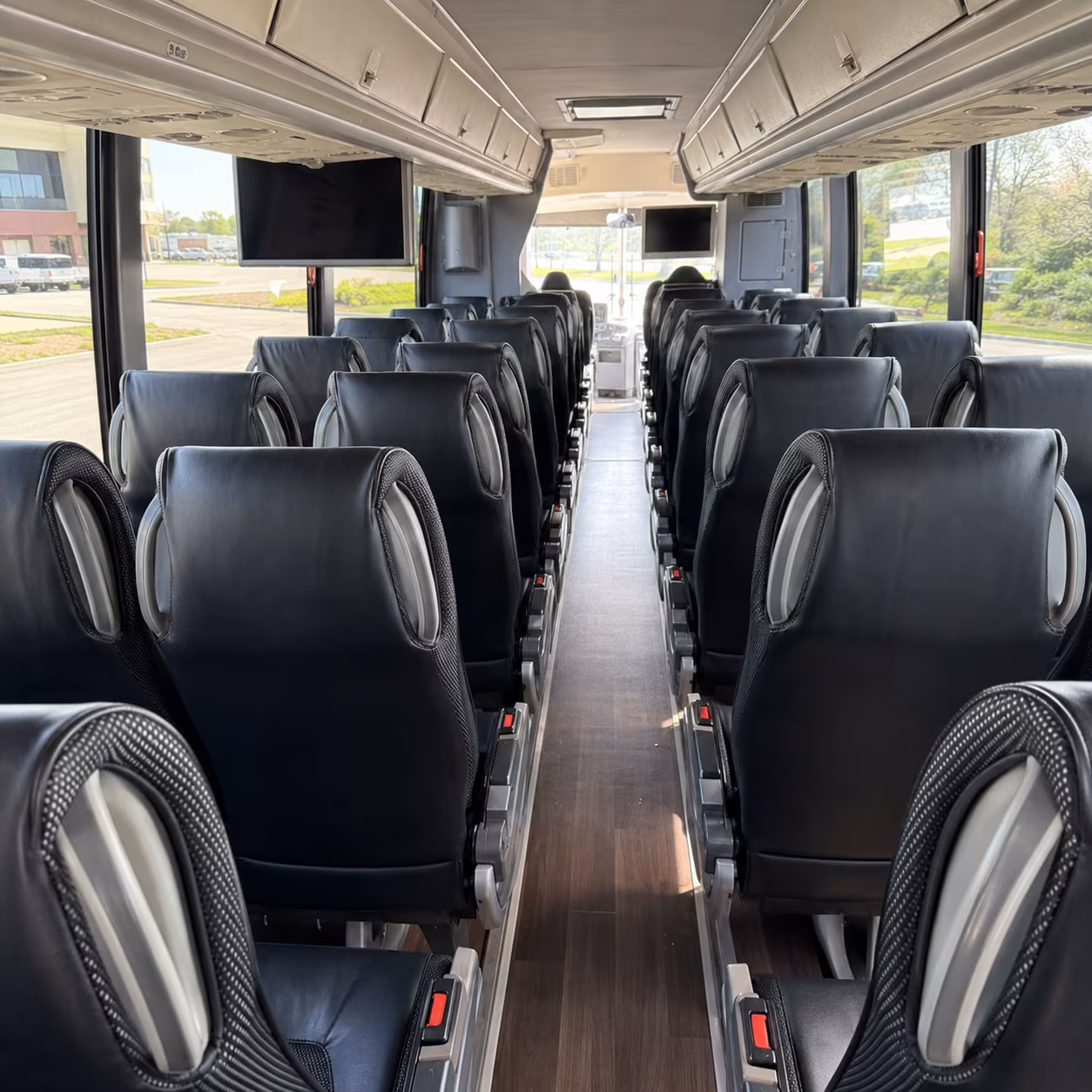 fall river 56 passenger charter bus inside