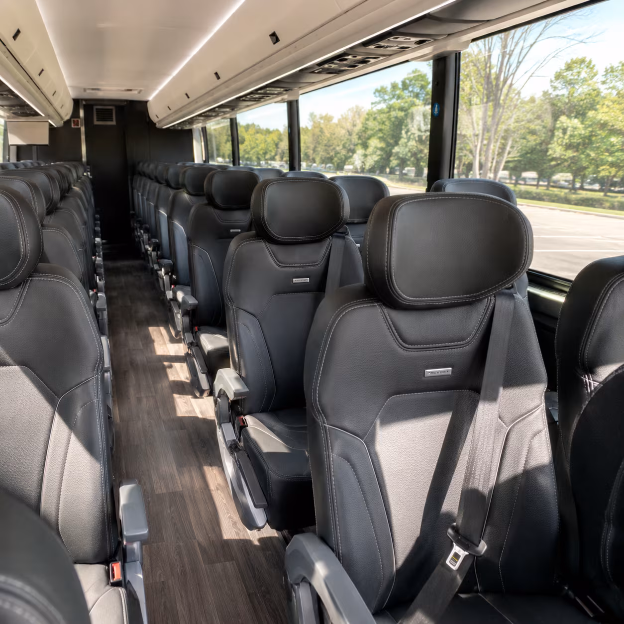 fall river charter bus inside
