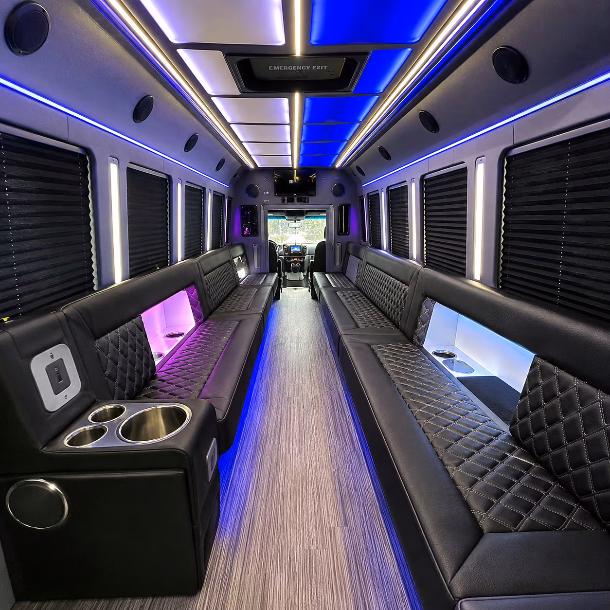 fall river party bus interior