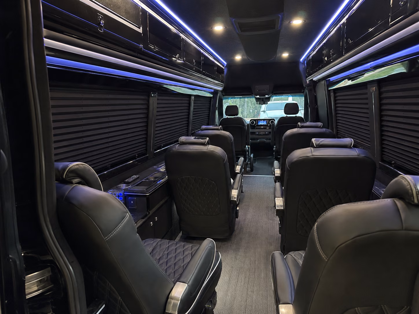 fall river sprinter van with driver interior
